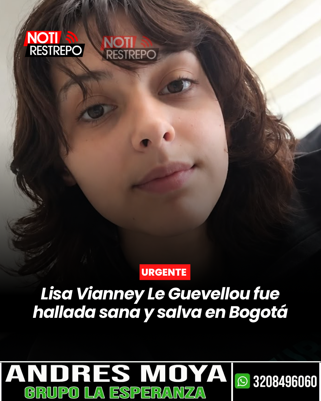 Última hora: Lisa Vianney Le Guevellou fue hallada sana y salva en Bogotá