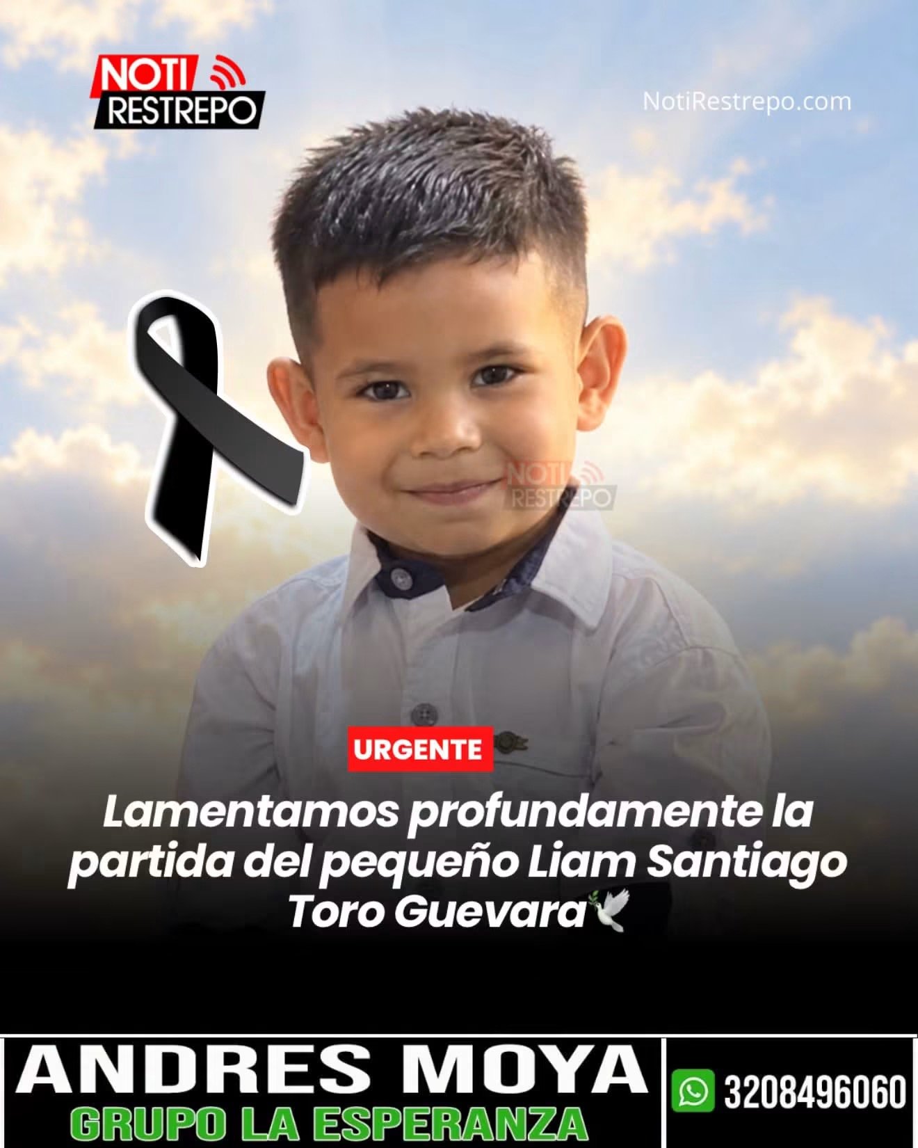 Dolor en Restrepo por el fallecimiento de Liam Santiago, de 6 años, tras accidente en el centro comercial Sunrise