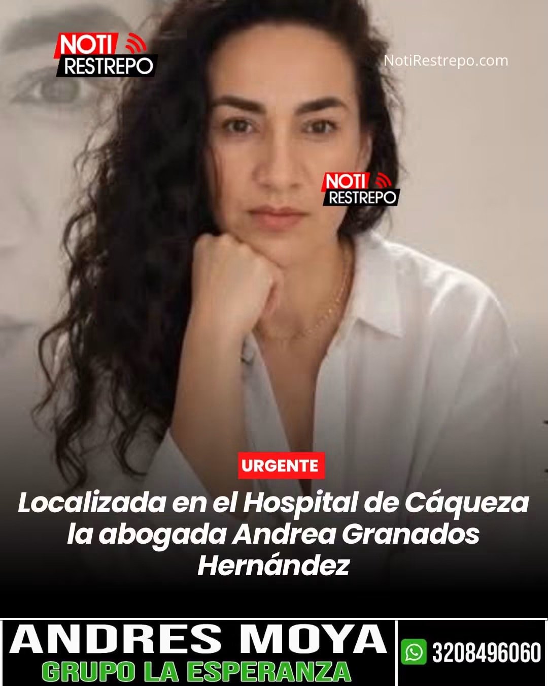 Localizada en el Hospital de Cáqueza la abogada Andrea Granados Hernández